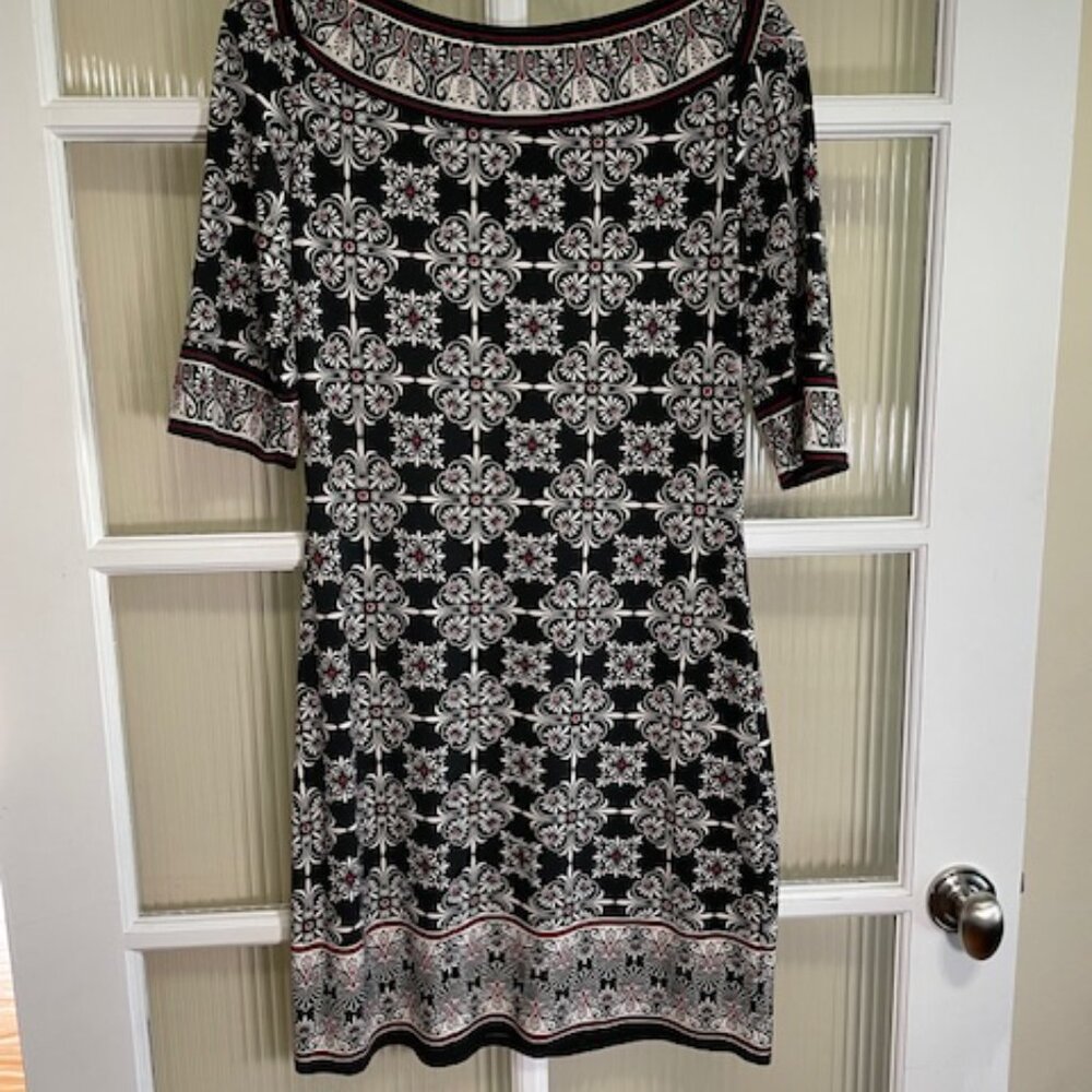 Women's Max Studio Dress Black Print - Picture 2 of 3